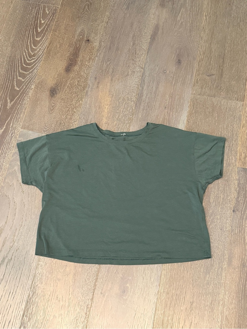 lululemon athletica Forest Green Boxy Crop Tee